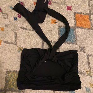 Black halter top I AM GIA